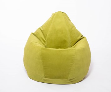 Кресло-мешок Груша малое, велюр однотон, травянное в Армавире - предосмотр 1
