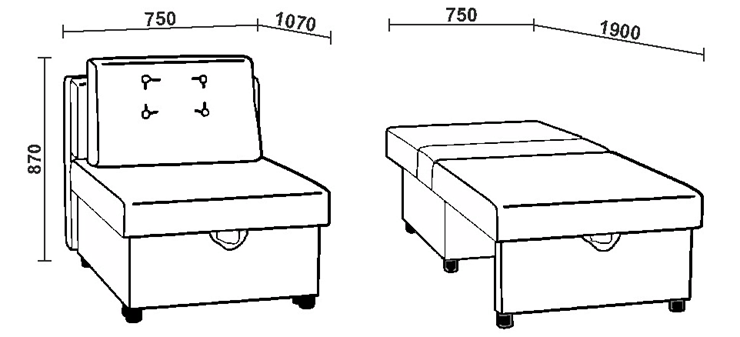 Кресло-кровать НЕО 61М в Краснодаре - изображение 2
