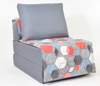 Бескаркасное кресло-кровать Харви, серый - геометрия в Армавире