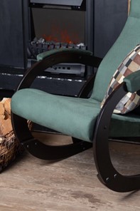 Кресло-качалка в гостиную Корсика, ткань Amigo Green 34-Т-AG в Сочи - предосмотр 6