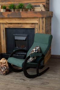 Кресло-качалка в гостиную Корсика, ткань Amigo Green 34-Т-AG в Краснодаре - предосмотр 7