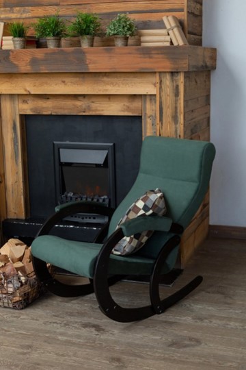 Кресло-качалка в гостиную Корсика, ткань Amigo Green 34-Т-AG в Сочи - изображение 7