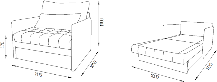 Кресло-кровать Дакота 110 (ППУ) в Армавире - изображение 11