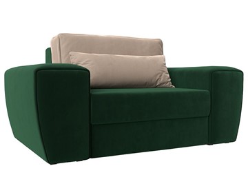 Кресло-кровать Лига-008, Зеленый\Бежевый (велюр) НПБ в Краснодаре