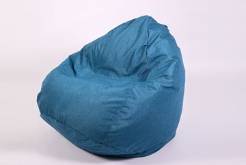 Кресло-мешок Юниор, рогожка синий в Краснодаре