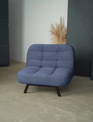 Раскладное кресло Абри опора металл (синий) в Сочи - изображение 8