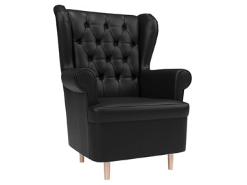 Кресло на ножках Торин Люкс, черный (Экокожа) в Сочи