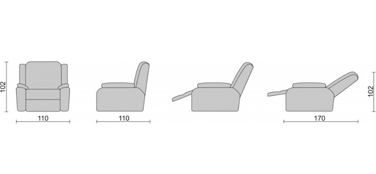 Кресло-трансформер Recliner (электро) в Сочи - изображение 3