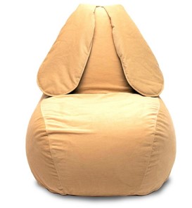 Кресло-игрушка Зайка (длинные уши), желтый в Армавире