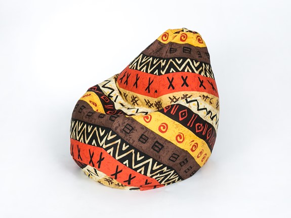 Кресло-мешок Груша среднее, жаккард, африкан в Армавире - изображение
