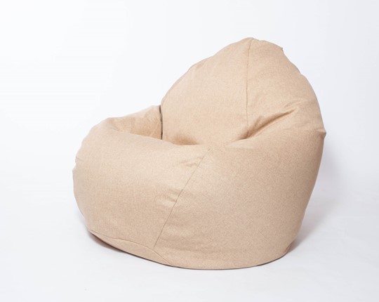 Кресло-мешок Макси, рогожка, 150х100, песочное в Краснодаре - изображение