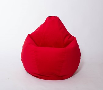 Кресло-мешок Груша большое, велюр однотон, красное в Краснодаре - предосмотр 2