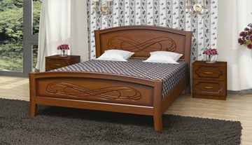 Кровать 1.5-спальная Карина-16 (Орех) 140х200 в Сочи