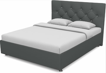Кровать полутороспальная Моника 1400 с основанием (Nitro Grey) в Краснодаре