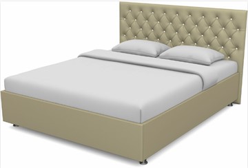 Кровать полуторная Флоренция-А 1400 с основанием (Nitro Cream) в Краснодаре