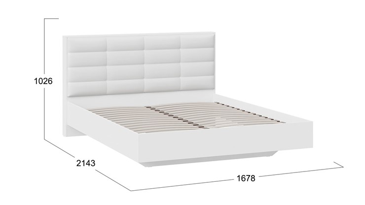 Спальная кровать Агата тип 1 (Белый) в Краснодаре - изображение 2