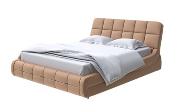 Кровать спальная Corso-6 140x200, Экокожа (Бронзовый перламутр) в Краснодаре