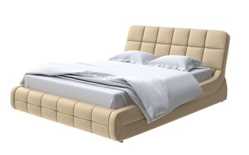 Кровать спальная Corso-6 140x200, Экокожа (Золотой перламутр) в Краснодаре