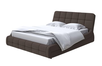 Кровать 2-х спальная Corso-6 200х200, Рогожка (Savana Chocolate) в Сочи
