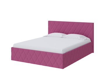 Спальная кровать Fresco 140х200, Рогожка (Savana Berry (фиолетовый)) в Сочи