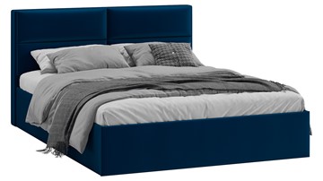Кровать в спальню Глосс Тип 1 (Велюр Confetti Blue) в Краснодаре