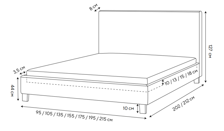 Кровать Routa 200х200, Велюр (Monopoly Мятный лёд (670)) в Армавире - изображение 1
