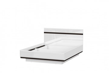 Кровать спальная Соло универсальная 1,6х2,0, белый/белый глянец/венге в Сочи