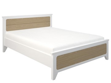 Кровать двуспальная Соня 1400, Белый/Дуб в Армавире
