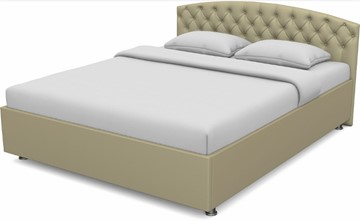 Кровать 1.5-спальная Пальмира 1400 с основанием (Nitro Сream) в Краснодаре