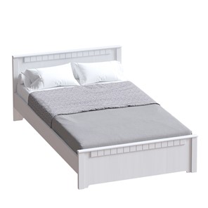 Кровать с основанием Прованс,1400 Бодега белая/Платина премиум в Сочи