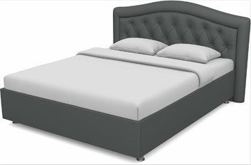 Спальная кровать Луиза 1600 с основанием (Nitro Grey) в Краснодаре