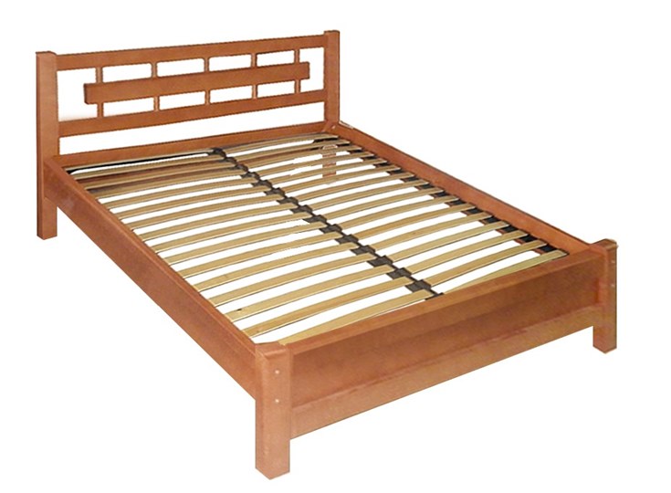 Спальная кровать Алина 140х200 с оcнованием в Краснодаре - изображение 1