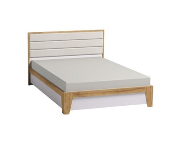Полутороспальная кровать с механизмом Айрис 308 1400, Белый-Дуб золотистый в Краснодаре