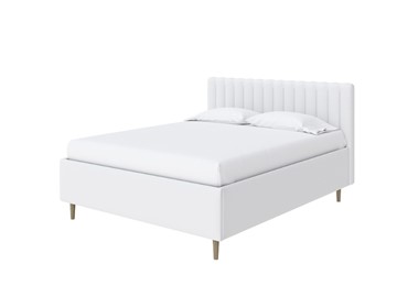 Кровать с бельевым ящиком Madison Lite 160x200, Экокожа (Белый) в Краснодаре