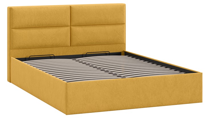 Кровать с механизмом Глосс Тип 1 (Микровелюр Wellmart Yellow) в Армавире - изображение 2