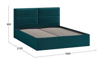 Кровать с механизмом Глосс Тип 1 (Велюр Confetti Izumrud) в Новороссийске - предосмотр 1
