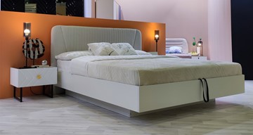 Кровать с механизмом 2х-спальная Марсель-11 (Белый, ткань Catania white) 1600 в Новороссийске - предосмотр 4