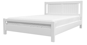 Кровать полуторная Ванесса из массива сосны (Белый Античный) 140х200 в Армавире