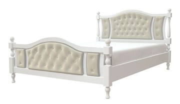 Кровать полуторная Жасмин (Белый античный) 140х200 в Краснодаре