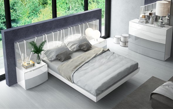 Кровать 1.5-спальная 606 VANESSA со светодиодной подсветкой (160х200) в Сочи - изображение