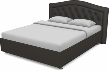 Кровать 2-спальная Луиза 1600 с основанием (Nitro Brown) в Краснодаре