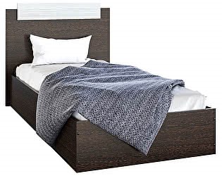Кровать 1-спальная Эко 900 ЛДСП, Венге/Сосна в Армавире