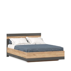 Спальная кровать Фиджи 1400 с подъемным механизмом ЛД 659.075, Дуб золотой/Антрацит в Краснодаре