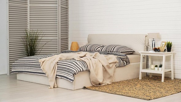 Спальная кровать Керри 1400х2000 с подъёмным механизмом в Сочи - изображение