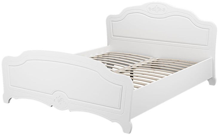 Кровать полутороспальная Лотос (Белый) 140х200 в Армавире - изображение 1