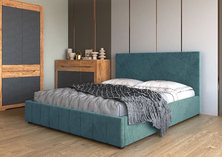 Спальная кровать Нельсон Абстракция 140х200 (вариант 4) без основания в Краснодаре - изображение 1