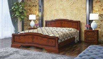 Спальная кровать Карина-6 (Орех) 180х200 в Краснодаре