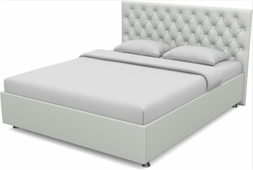 Кровать в спальню Флоренция-А 1600 с основанием (Nitro White) в Краснодаре