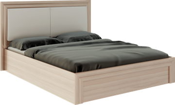 Кровать с механизмом двуспальная Глэдис М32 (Шимо светлый/Белый текстурный) в Армавире