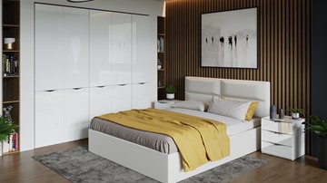 Модульная спальня Глосс №1 (Белый глянец) в Сочи